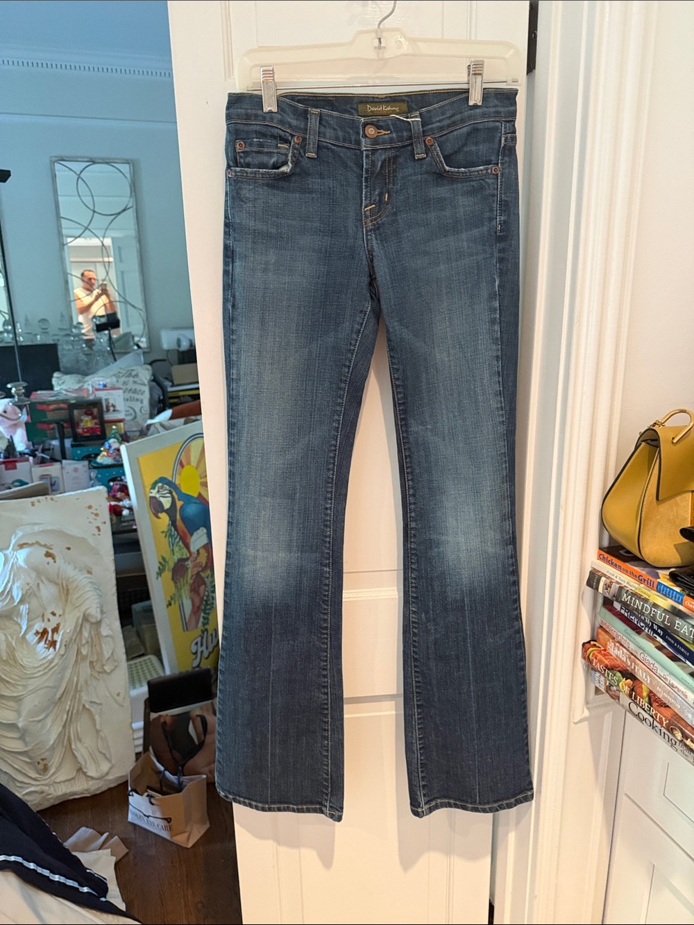 David Kahn Women's Medium Wash Flare Jeans